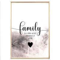 Bilderset FAMILY LOVE HOME SWEET HOME Printset 6er Prints Bilder Poster Bilderset Kunstdrucke dekorativ Bild 9