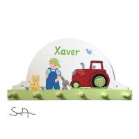 Kindergarderobe „ kleiner Bauer/Traktor „Garderobe Kinderzimmer Bild 2