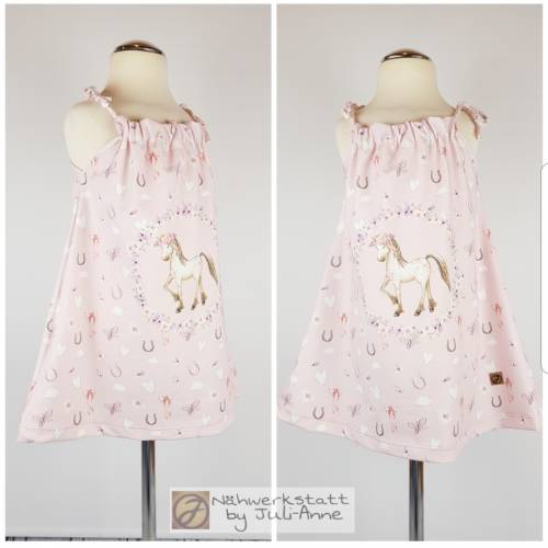 Sommerliches Kleid / Hängerchen "Ida" mit Pferd / Pony
