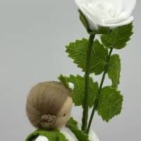 Rose weiß -  Jahreszeitentisch - Blumenkind - Sommer Bild 3