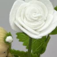 Rose weiß -  Jahreszeitentisch - Blumenkind - Sommer Bild 5