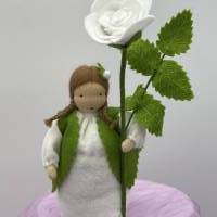 Rose weiß -  Jahreszeitentisch - Blumenkind - Sommer Bild 6