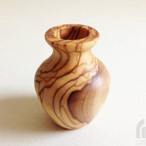 Zahnstocherhalter „Vase“, Zahnstocherspender, aus Olivenholz in Handarbeit Bild 2