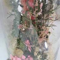 Trockenblumendeko, getrocknete Blumen im Glas, Tischdeko, Tischgesteck Bild 7