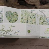 Glückwunschkarte zur Hochzeit - 3D-Karte mit Herzmotiv und Brautpaar, besondere Kartenform Bild 1