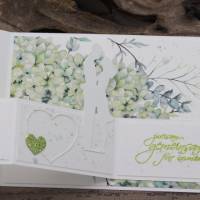 Glückwunschkarte zur Hochzeit - 3D-Karte mit Herzmotiv und Brautpaar, besondere Kartenform Bild 9