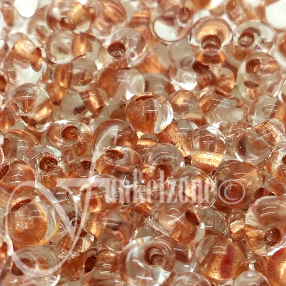 15g Tropfenperlen | Drops | Böhmische Perlen | 3,5 x 3,9 mm |  Knorr Prandell ¦ crystal kupfer | #3119479 Bild 1