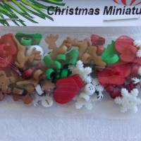 Dress it up Knöpfe      Weihnachtsmotive - Mini      (1 Pck.)    Christmas Miniatures     Kinderknöpfe Bild 1