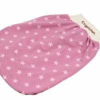 Schlafsack Sterne rosa Strampelsack Pucksack Sommerschlafsack für Babys mit Namen - personalisiertes Geschenk Baby Bild 1