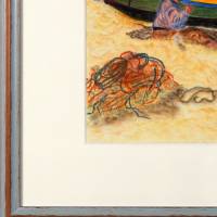 Algarvefischer – Original Pastellkreidemalerei, gerahmt. Bild 4