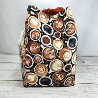 Projekttasche mit Kaffeetassen Größe L, Reißverschlußtasche und Nadelgarage Bild 2