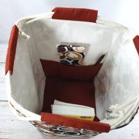Projekttasche mit Kaffeetassen Größe L, Reißverschlußtasche und Nadelgarage Bild 6