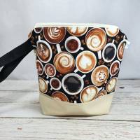 Projekttasche mit Kaffeetassen Größe L, Reißverschlußtasche und Nadelgarage Bild 8