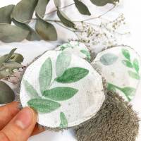 Abschminkpads aus Baumwolle naturfarben, umweltfreundliche Kosmetikpads Zero Waste im Badezimmer, Wattepads aus Stoff  Bild 5