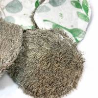 Abschminkpads aus Baumwolle naturfarben, umweltfreundliche Kosmetikpads Zero Waste im Badezimmer, Wattepads aus Stoff  Bild 6