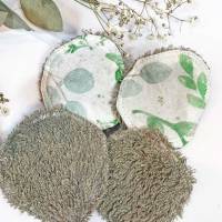 Abschminkpads aus Baumwolle naturfarben, umweltfreundliche Kosmetikpads Zero Waste im Badezimmer, Wattepads aus Stoff  Bild 7