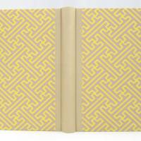 Notizbuch ocker-gelb sand-beige, DIN A5, 150 Blatt, handgefertigt Hardcover Bild 2