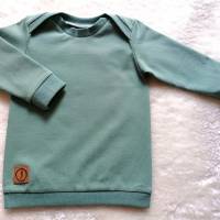 Gr. 62 Baby Set / Shirt / Pullover mit Hose – Eukalyptus Bild 2