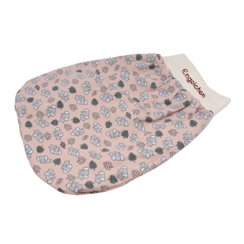 Schlafsack Elefant rosa Strampelsack Pucksack Sommerschlafsack für Babys mit Namen - personalisiertes Geschenk Baby
