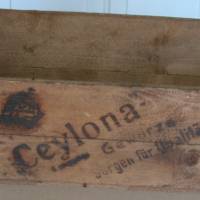 Alte Holzkiste - 50er Jahre für Gewürze - Ceylona Gewürze bürgen für Qualität Bild 3