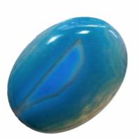 Ring türkis verstellbar mit 38 x 28 Millimeter großem Stein aqua Achat petrol blau statementschmuck Bild 1