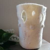 Vase handgefilzt-Filzkunst Bild 3