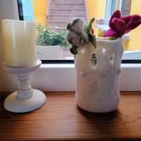 Vase handgefilzt-Filzkunst Bild 9