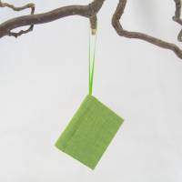 Dekoration Minibuch, limette grün, Mini-Notizbuch, handgefertigt Bild 2