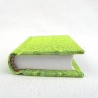 Dekoration Minibuch, limette grün, Mini-Notizbuch, handgefertigt Bild 4