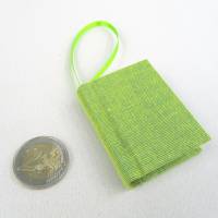 Dekoration Minibuch, limette grün, Mini-Notizbuch, handgefertigt Bild 6