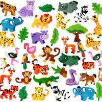 Holzbuchstaben Kinderzimmertür Dschungeltiere Bild 7