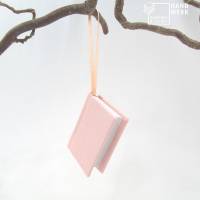 Minibuch Dekoration, rosa pastell, Mini-Notizbuch, handgefertigt Bild 1