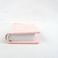 Minibuch Dekoration, rosa pastell, Mini-Notizbuch, handgefertigt Bild 3