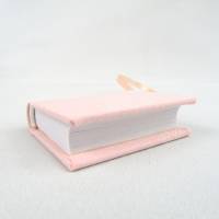 Minibuch Dekoration, rosa pastell, Mini-Notizbuch, handgefertigt Bild 4