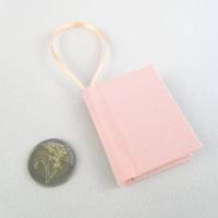 Minibuch Dekoration, rosa pastell, Mini-Notizbuch, handgefertigt Bild 5