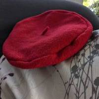 Stegbaskenmütze Walkwolle Rot Bild 3