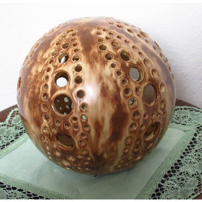 Keramikkugel Leuchtkugel Wohnungsdekoration, Teelicht Gartenkeramik
