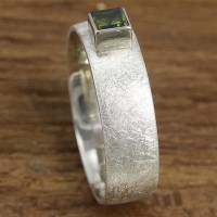 Ring Silber 925/- mit grünem Turmalin Bild 4