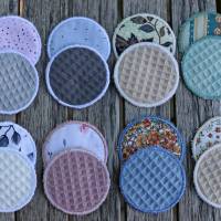 waschbare Abschminkpads im bestickten Beutel, Kosmetikpads aus Baumwolle, nachhaltig und wiederverwendbar, verschiedene Bild 7