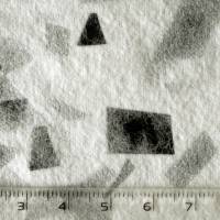 5 Blatt handgeschöpftes Papier, ca. 14 cm x 21 cm, weiß/schwarz, Bastelpapier, Dekopapier Bild 2