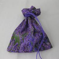Stoffsäckchen Lavendel aus Baumwolle 11 x 16 cm Bild 1