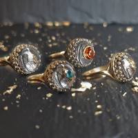 Tierhaarschmuck oder Menschenhaar Ring aus 925er Silber auf Wunsch vergoldet nach Gelbgold oder Rosegold, auch für Asche Bild 5