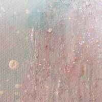 COLORS OF SPRING - abstraktes Acrylgemälde mit Glitter 60cmx60cm Bild 3