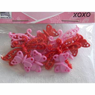 Dress it up Knöpfe    Schmetterling    (1 Pck.)   XOXO    Kinderknöpfe