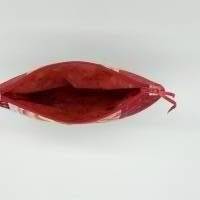 Kosmetiktasche, romantisch in rot, Patchwork mit Kunstleder Bild 5