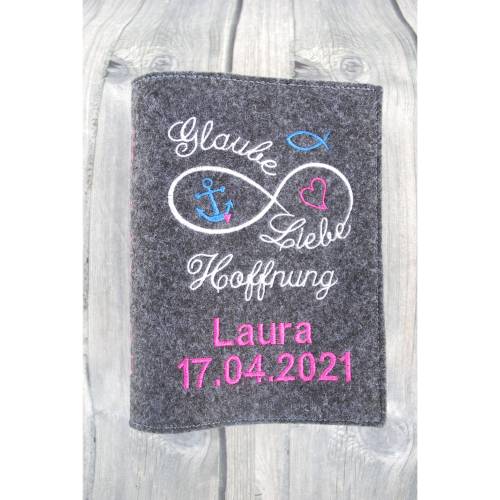 Gotteslobhülle | Glaube Liebe Hoffnung |Gebetbuch Hülle Geschenk Kommunion Firmung Geschenkidee Gott Kirche religiös