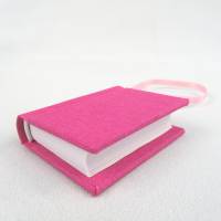 Dekoration Minibuch, pink, Mini-Notizbuch, handgefertigt Bild 3