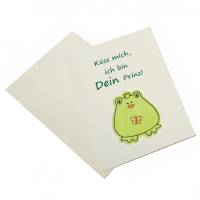 Wunschkarte Heiratsantrag Klappkarte Verlobung Frosch Karte Bild 2