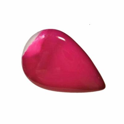 Ring pink mit 32 x 22 Millimeter Achat Stein Tropfen klein Designschmuck verstellbar Geschenk