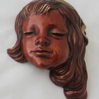Wandmaske 60er Jahre Achatit Mädchen mit Haarband Bild 2